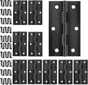 Pomelli porte 67 mm Matto Nero - Set da 10 pezzi con Viti per Porta Interna in Legno