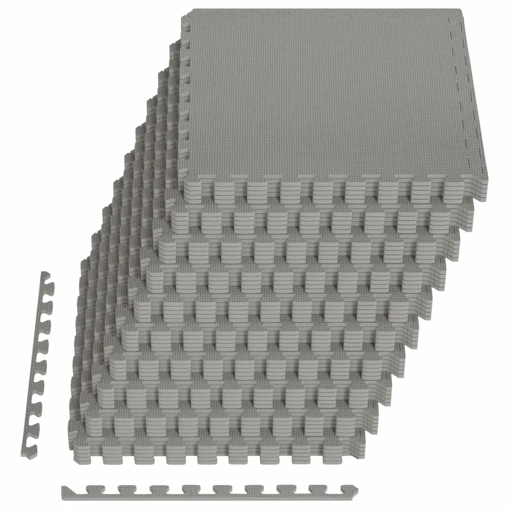 Tappetino per piscina 50 pcs Grigio 18 m² Schiuma EVA 3433285