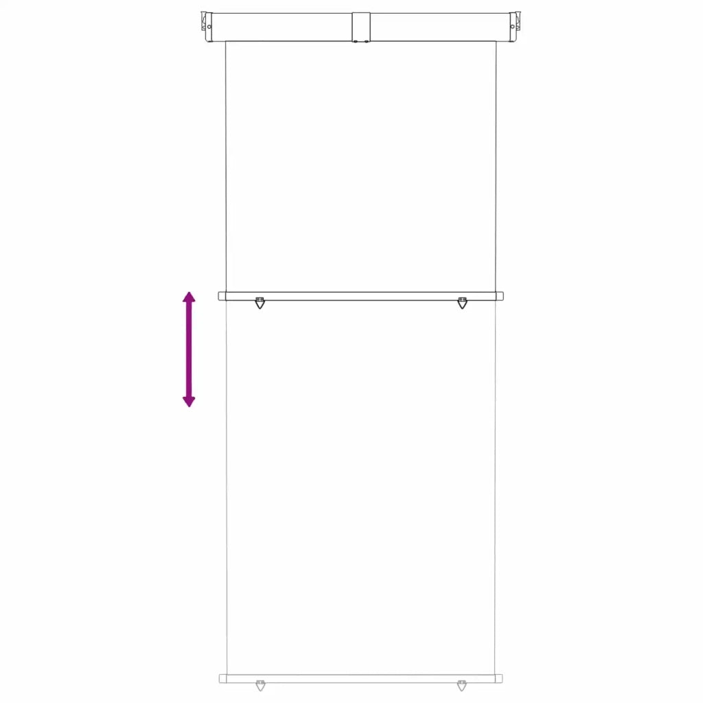 Tenda laterale per balcone 100% poliestere ferro acciaio 42035262