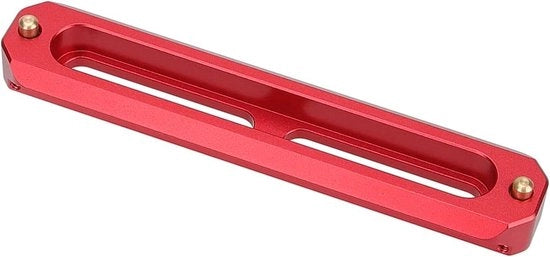 Sostegno rapido con valvole anti-valanga per gabbia di camera (rosso, 100 mm) con 3 funzioni: barra di sicurezza, fotocamera DSLR, gabbia di camera