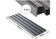 Set di 24 fogli trapezoidali, antracite