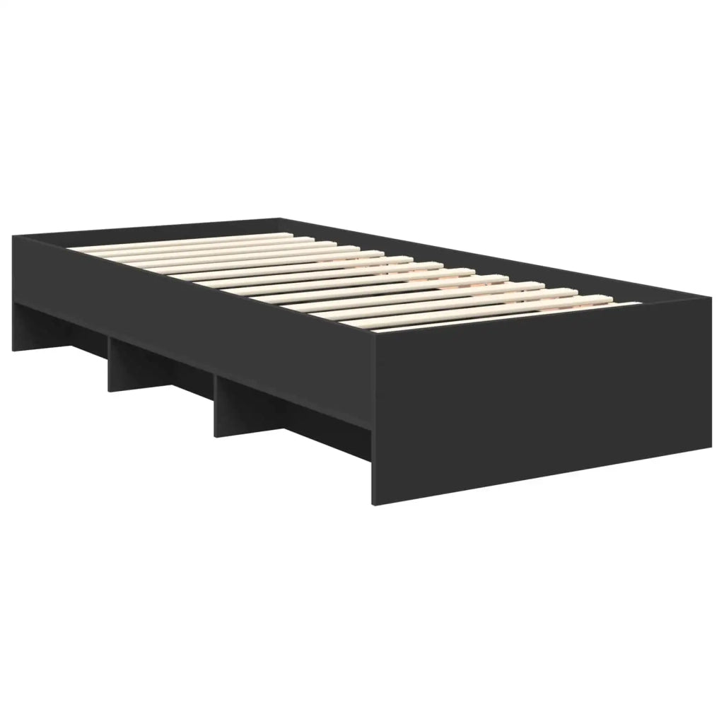Struttura del letto Nero 90 x 200 cm Legno multistrato