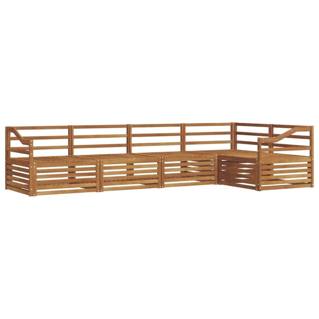Set di divani da esterno 5 pcs Naturale