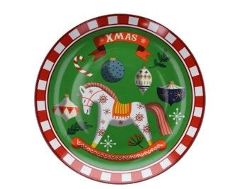 Piatto da Portata Panettone Natale Toys Green 31 cm Tognana