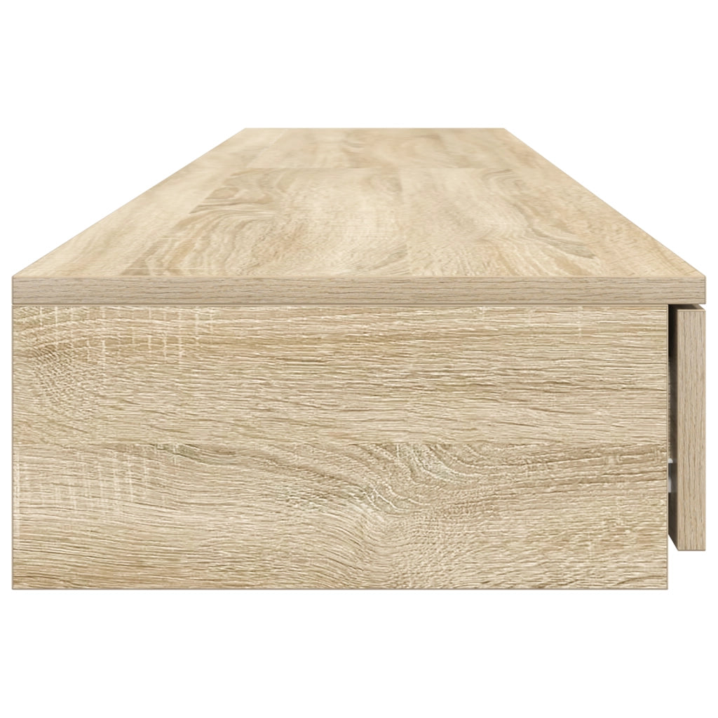 Cassetti per Letto  Rovere Sonoma 180x36,5x16,5 cm in Legno Ingegnerizzato