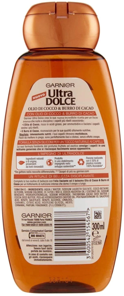 ULTRA DOLCE SHAMPOO OLIO DI COCCO E BURRO DI CACAO 300ML