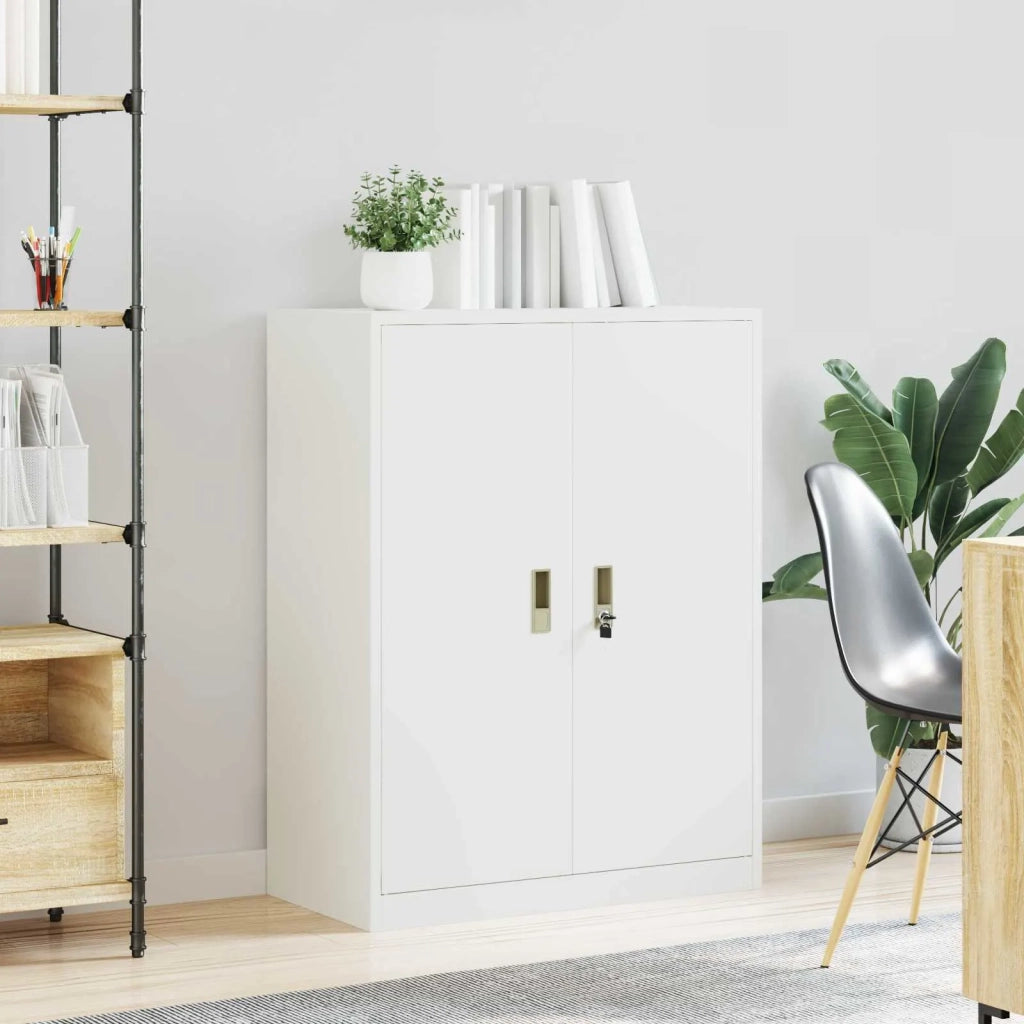 Armadio Bianco 80 x 40 x 105 cm Acciaio