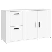 Credenza | Madia | Buffet da pranzo | Armadio da pranzo Bianca 100x33x59,5 cm in Legno Multistrato