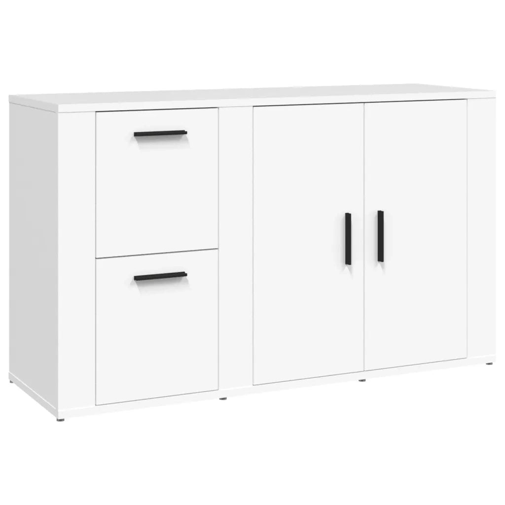 Credenza | Madia | Buffet da pranzo | Armadio da pranzo Bianca 100x33x59,5 cm in Legno Multistrato