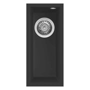 Lavello Elleci Incasso 1 vasca 20x44 Quadra 50 Sottotop Keratek Plus Nero Black Assoluto LKQ05086BSO