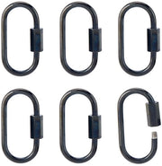Set di ganci a vite - 6 pezzi - Acciaio inossidabile - Disegno di vite efficace - Leggero - Ideale per gioielli/accessori - Ganci