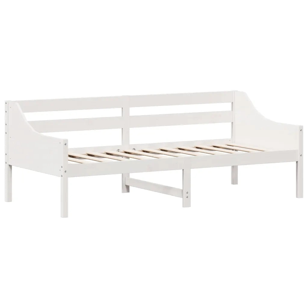 Dormeuse senza Materasso Bianca 80x200 cm Legno Massello Pino