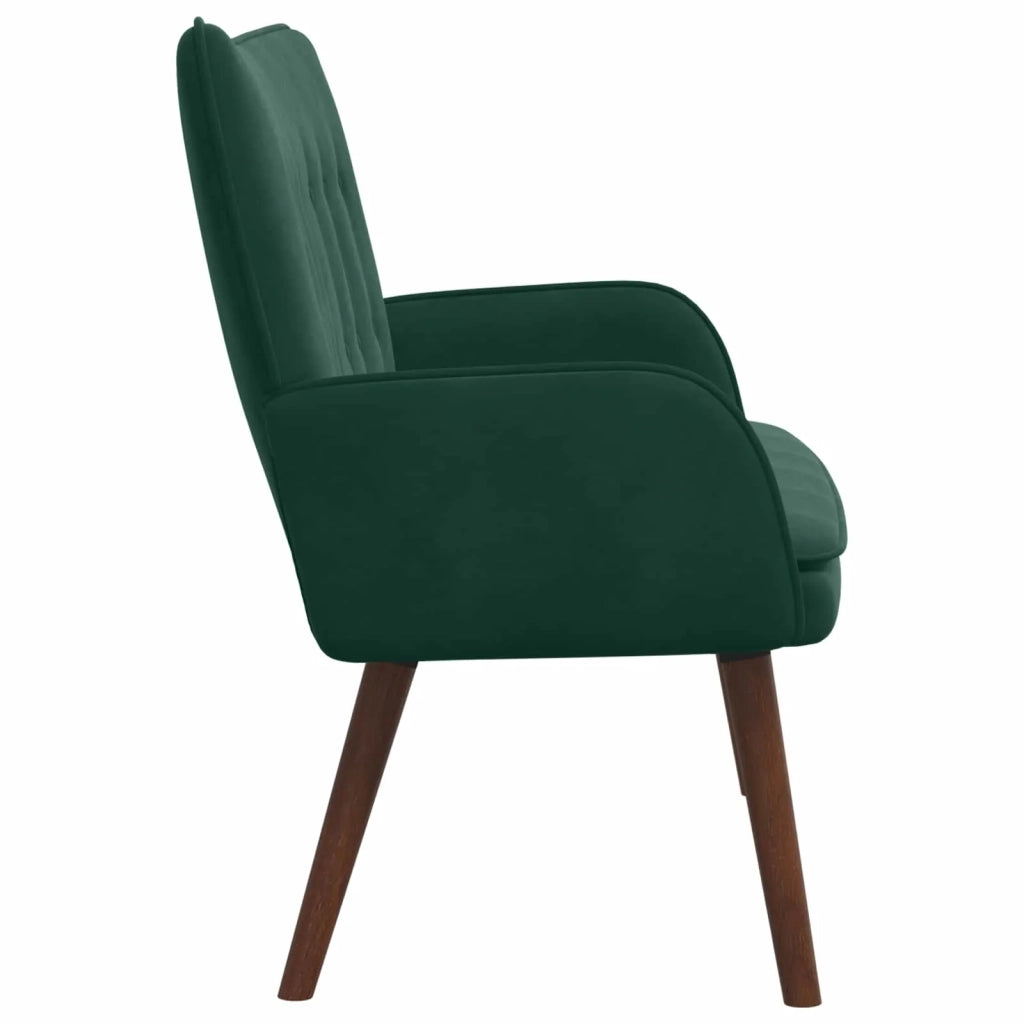 Sofa a Due Posti Verde Scuro 115 x 61 x 87 cm Velluto