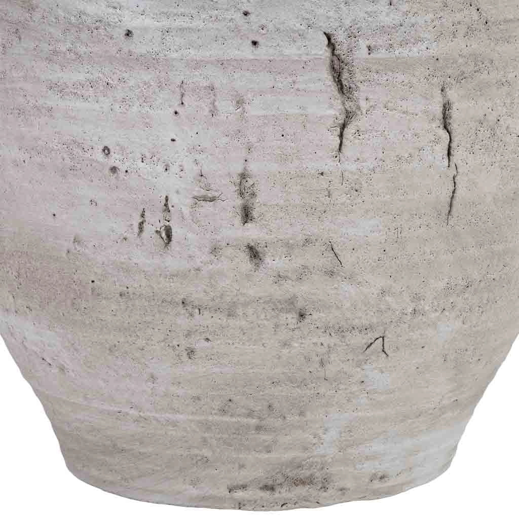 Fioriera in fibra di vetro bianca 37,5x37,5x50,5 cm