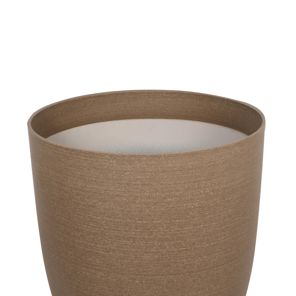 Vaso Piante Esterno in Poliresina Simil Pietra marrone 43 x 43 x 52 cm per interni ed esterni