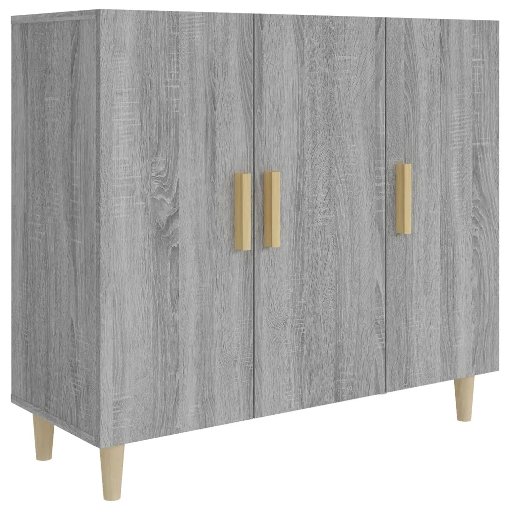 Credenza-Buffet-Armadio da cucina Grigio Sonoma 90x34x80 cm in Legno Multistrato