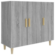 Credenza-Buffet-Armadio da cucina Grigio Sonoma 90x34x80 cm in Legno Multistrato