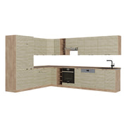 Cucina angolare completa Fame-Line Pannello in quercia/Rovere dorato 347 x 60 cm, PL Rovere Vicco