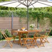 Sedie da Giardino Pieghevoli 6pz Grigie Legno Massello Acacia