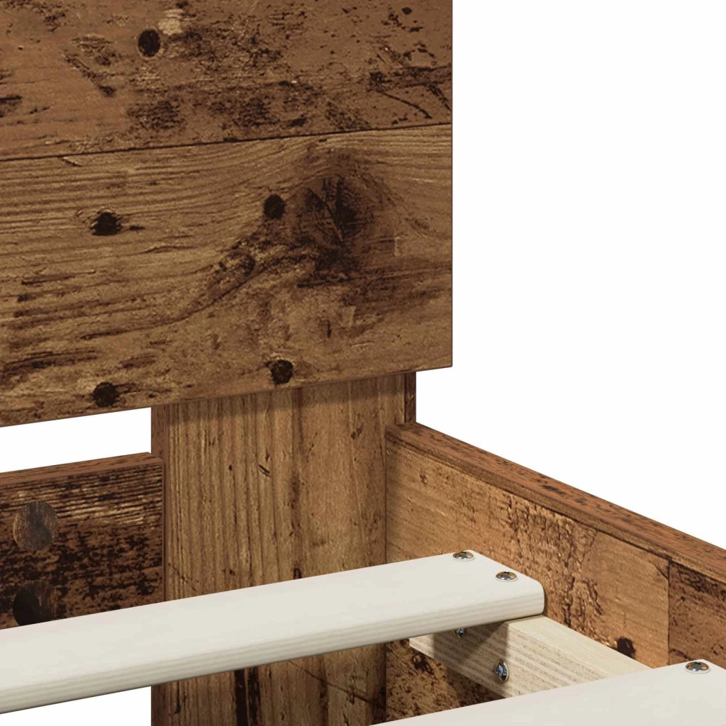 Struttura del letto Legno antico 140 x 190 cm 3446590