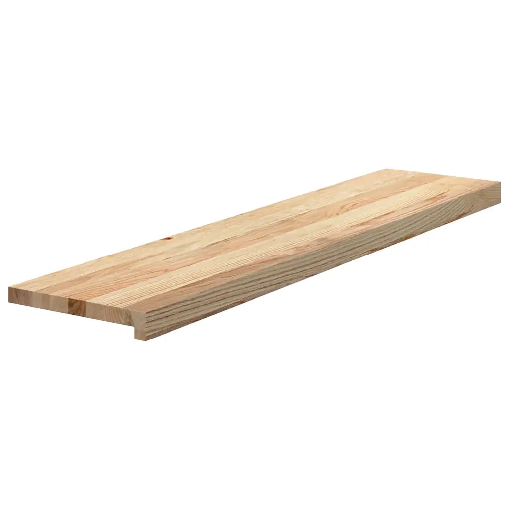 Gradini 8 pz 110x25x2 cm in Rovere Massello Non Trattato
