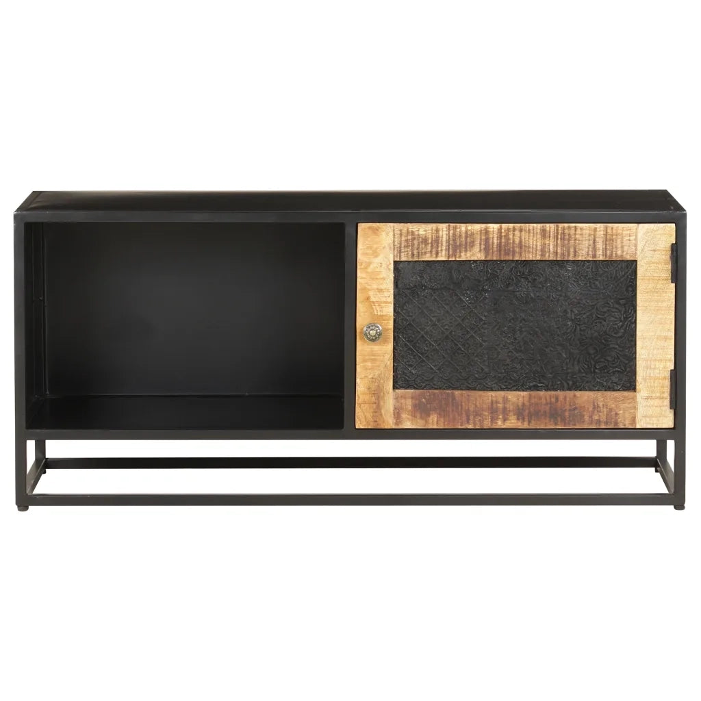 Mobile TV | Armadietto TV | Mobile Porta TV 90x30x40 cm in Legno di Mango Grezzo