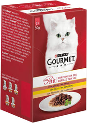 GOURMET MON PETIT DELIZIOSE RICETTE MISTE AL POLLO ANATRA E TACCHINO 6 DA 50 GR