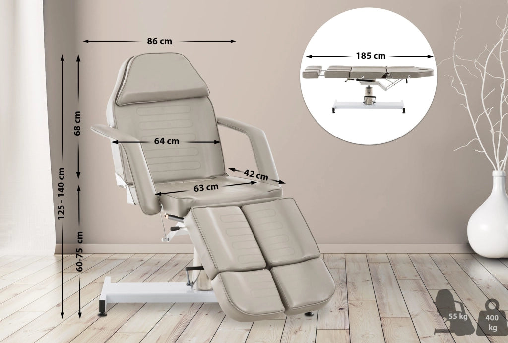 Lettino Idraulico Centri Estetici Split V2 grigio
