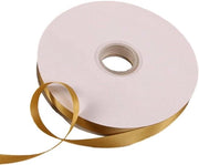 Cadeaulint Decorativo in Satin - 15 mm Largo - Adatto per Matrimonio e Natale - Champagne e Giallo Oro - Tessuto di Seta