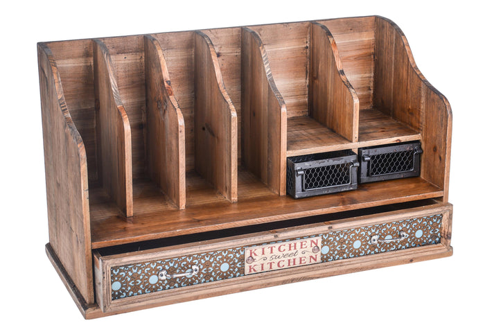 Portadocumenti Vintage con Cassetti Larghezza 58 cm