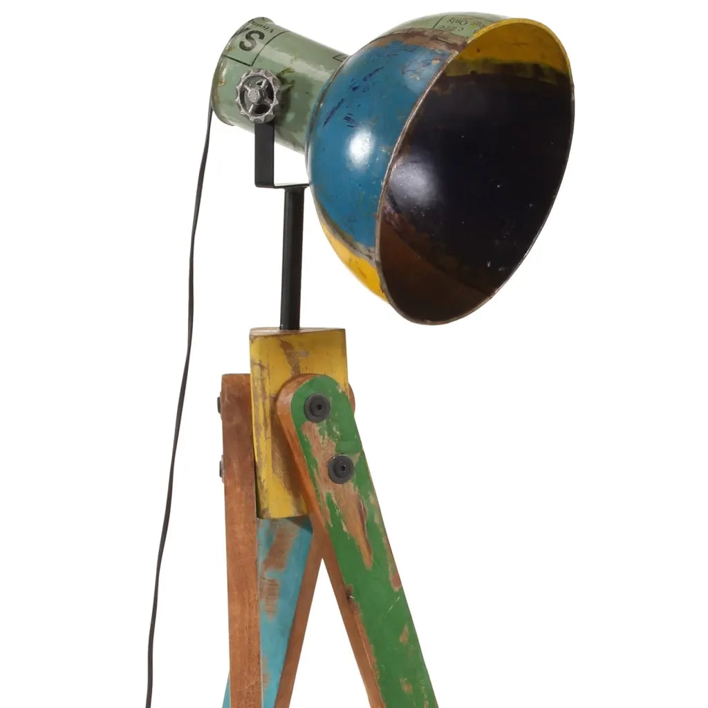 vidaXL Lampada da Terra 25 W Multicolore 45x45x120 cm E27