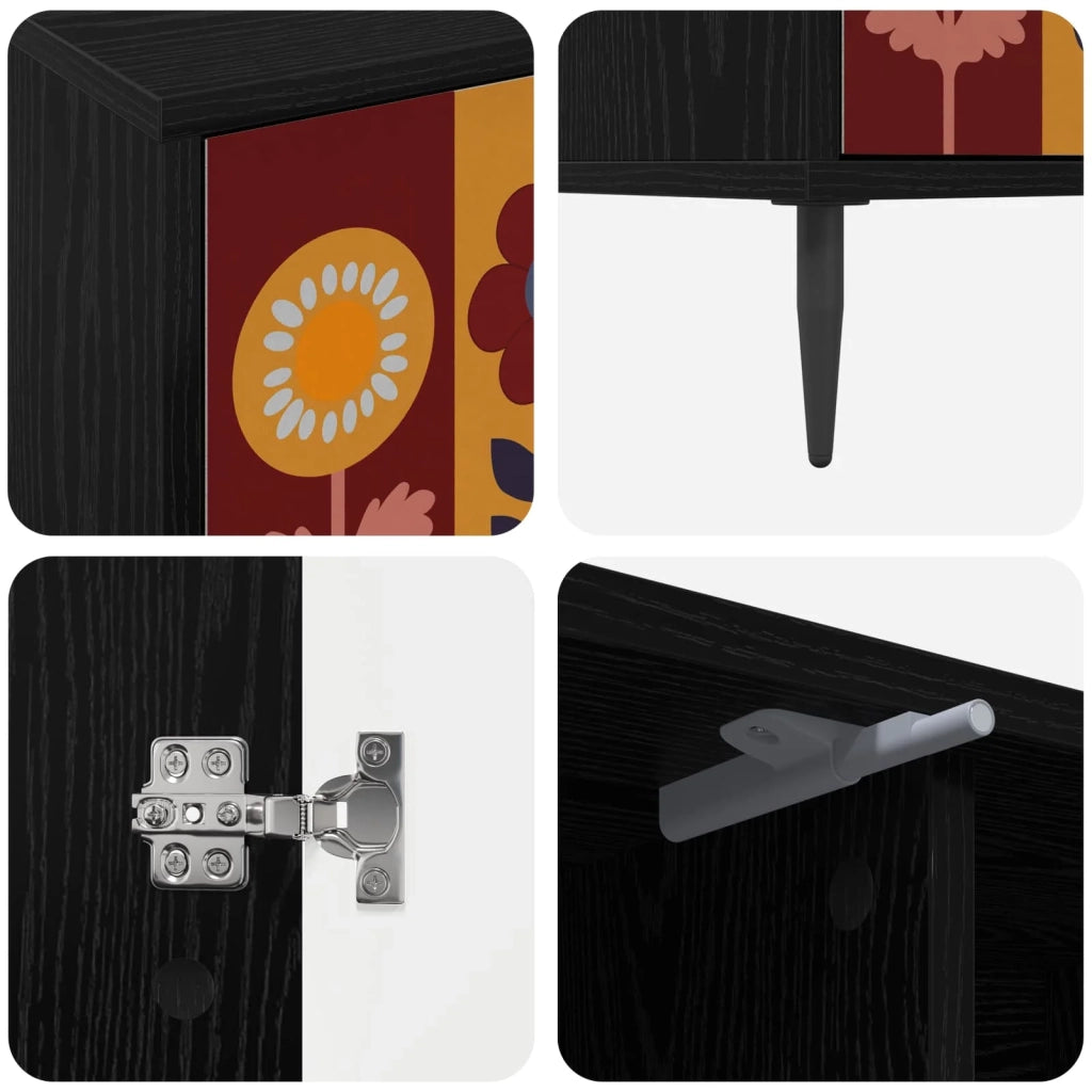 Mobile TV ESSEN 102 x 33 x 51 cm Rovere Nero 8007062