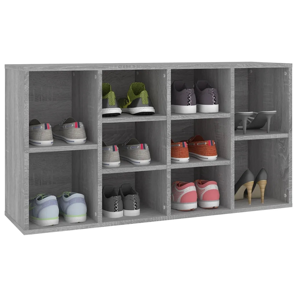 Scarpiera Grigio Sonoma 103x30x55 cm in Legno Multistrato 826370