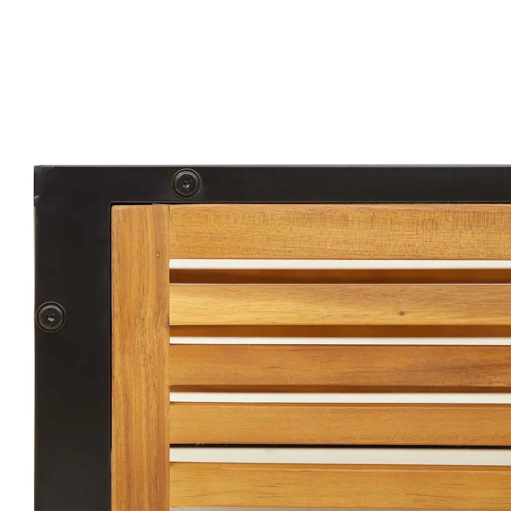 Tavolino da Giardino-Tavolo da Esterno 68x68x30 cm in Legno Massello di Acacia
