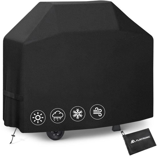 Copertura Grill Resistente al Tempo, copertura gas grill in tessuto Oxford, copertura grill impermeabile, copertura grill con superficie liscia, resistente ai raggi UV, dimensioni 147 x 61 x 117 cm