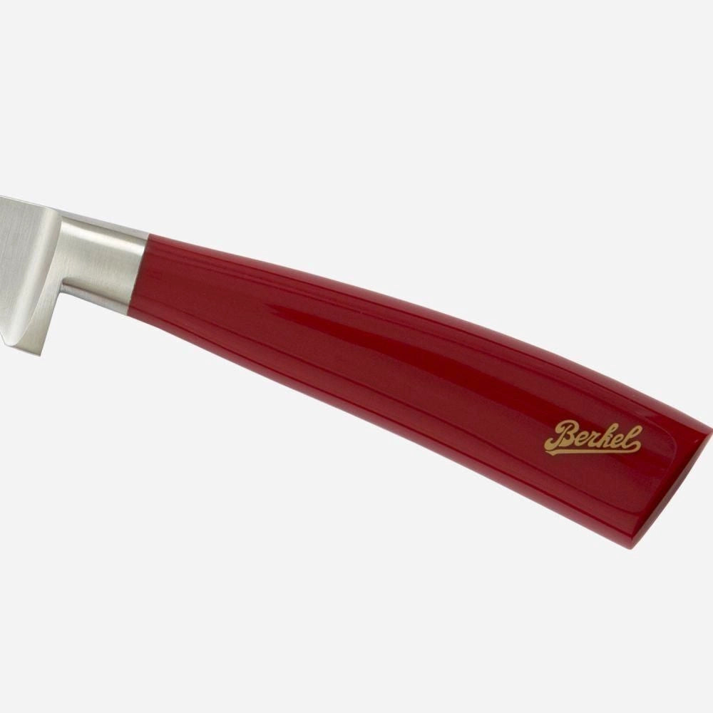 Berkel KEP3CS00SRRGB Elegance Set di 3 Coltelli da Chef Lama in Acciaio Inox 22 cm Manico Rosso colore Rosso