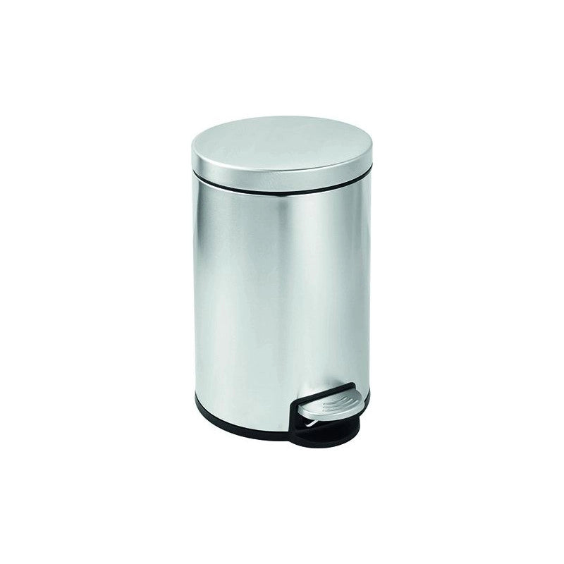 Pattumiera a pedale Vigor, inox 12 litri, 25x40h cm