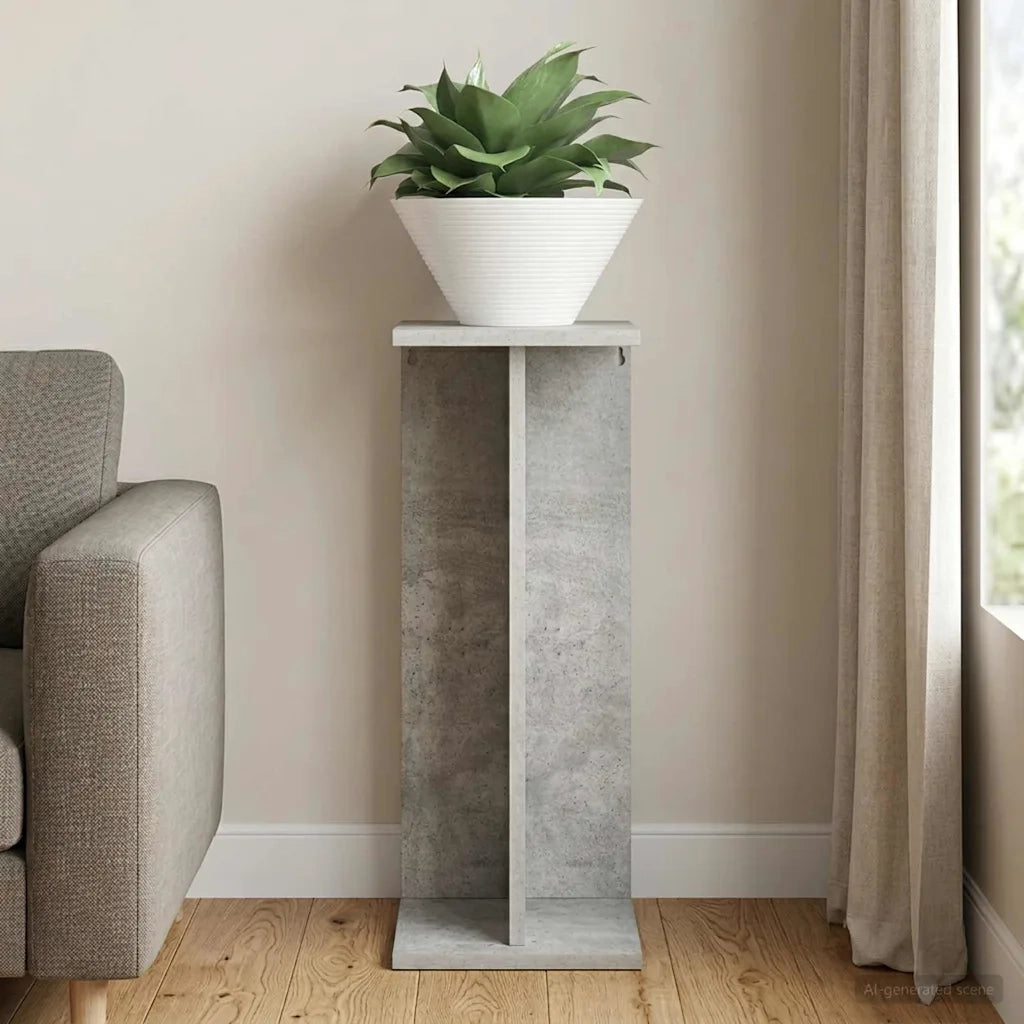 Supporto per piante Grigio Cemento 25 x 25,5 x 60,5 cm 899664