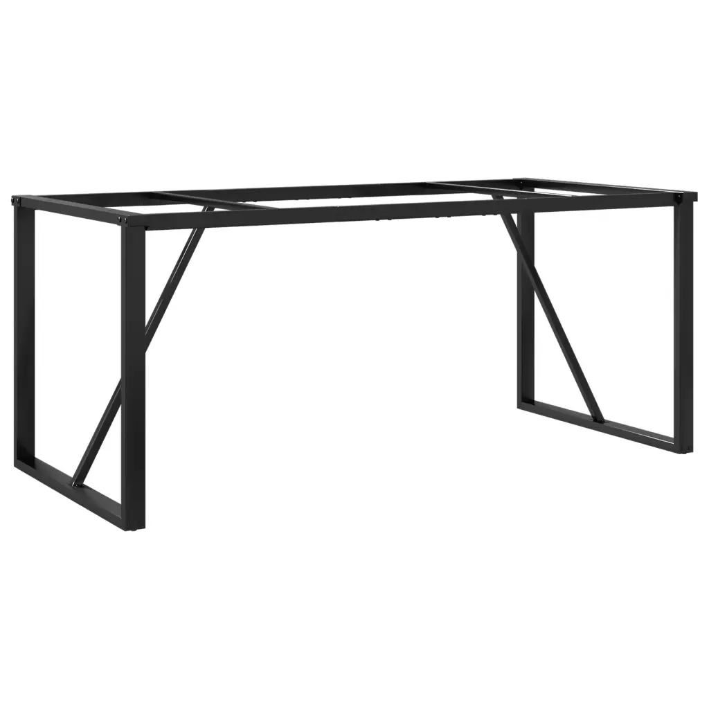 Telaio Gambe a O per Tavolo da Pranzo 160x80x73 cm in Acciaio