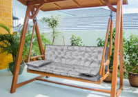 AIO FACTORY 180x60x50 cm Set da giardino impermeabile con cuscino grigio