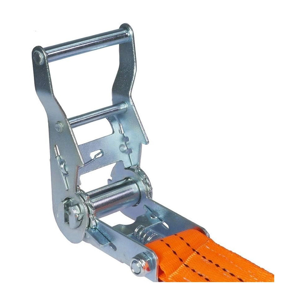Trade Shop - Cinghia Di Tensione 10mtx50mm Con Cricchetto Tirante Fasce Cricchetto Ancoraggio -