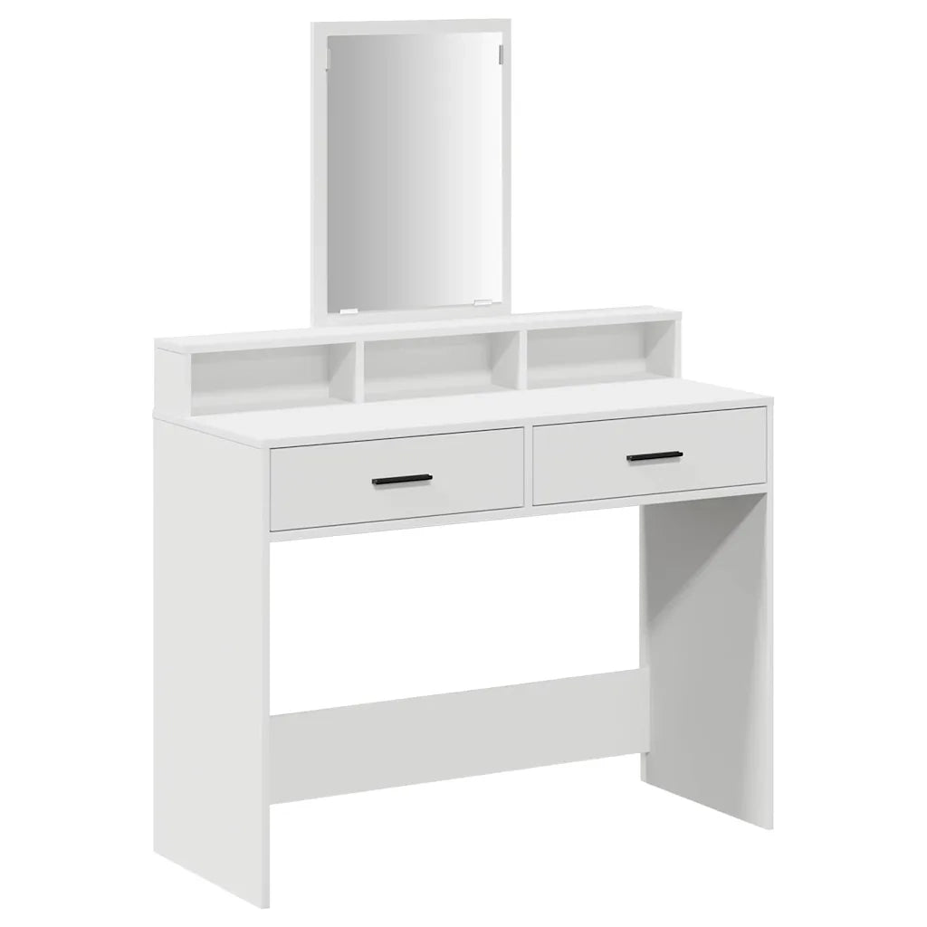 Toeletta | Tavolo da Trucco Bianco 100 x 41 x 140 cm Legno multistrato