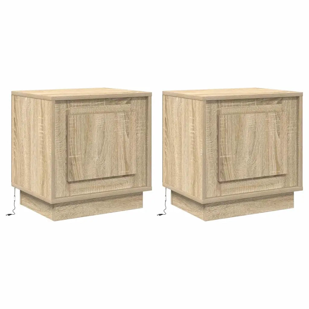 Armadio da Notte 2 pcs Rovere Sonoma 44 x 34,5 x 45 cm 869567