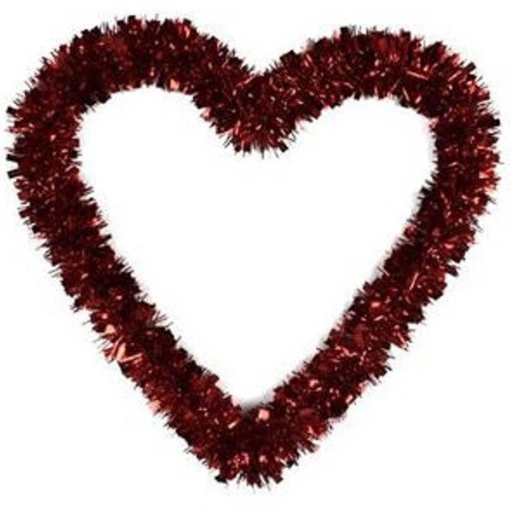 Trade Shop - Ghirlanda A Forma Di Cuore Rosso Decorazione San Valentino Matrimoni Anniversari -