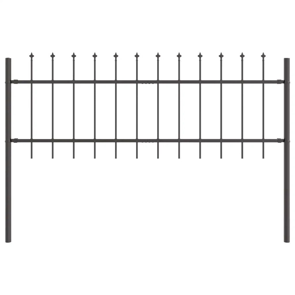 Recinzione per Giardino 2 pcs Grigio 3,4 x 0,6 m 3334028