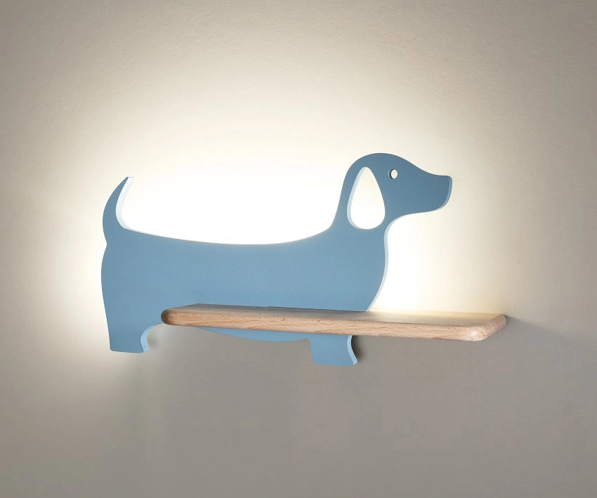 Applique Candellux DOG LED integrato 5W 4000K blu legno