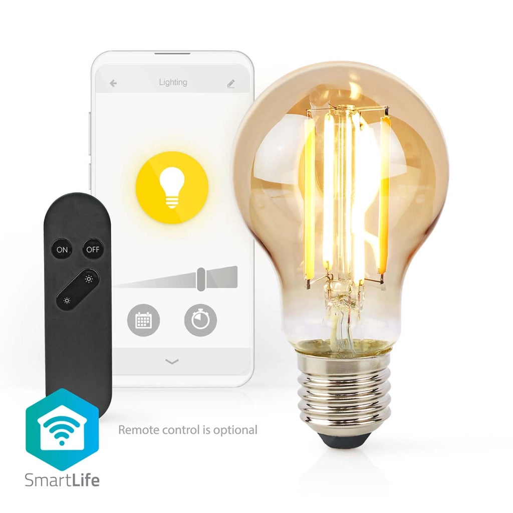 SmartLife 7W 806lm E27 LED Lampadina intelligente connessa Wi-Fi Bianco Nedis
