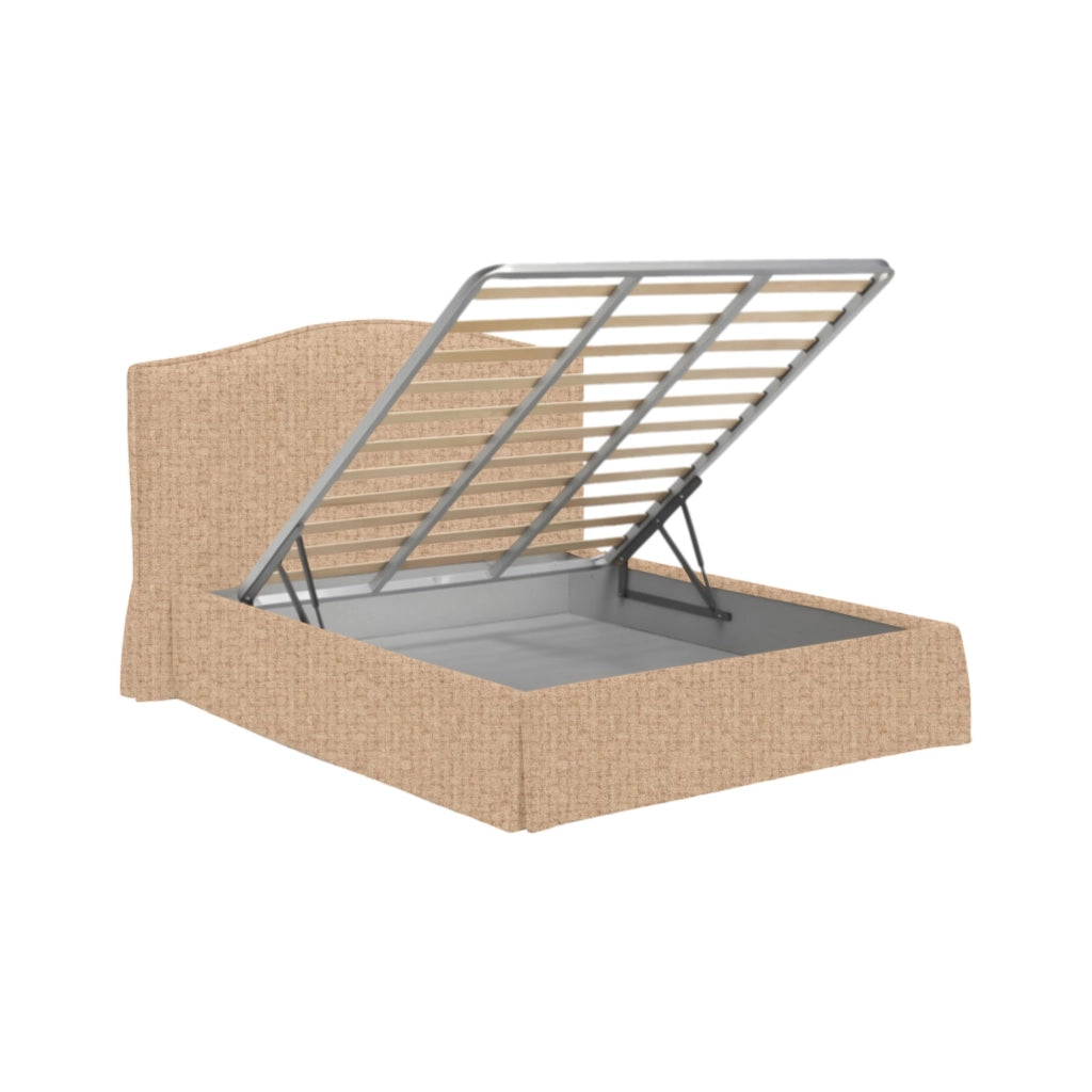 Batley, Letto Singolo Sfoderabile Made in Italy, Beige