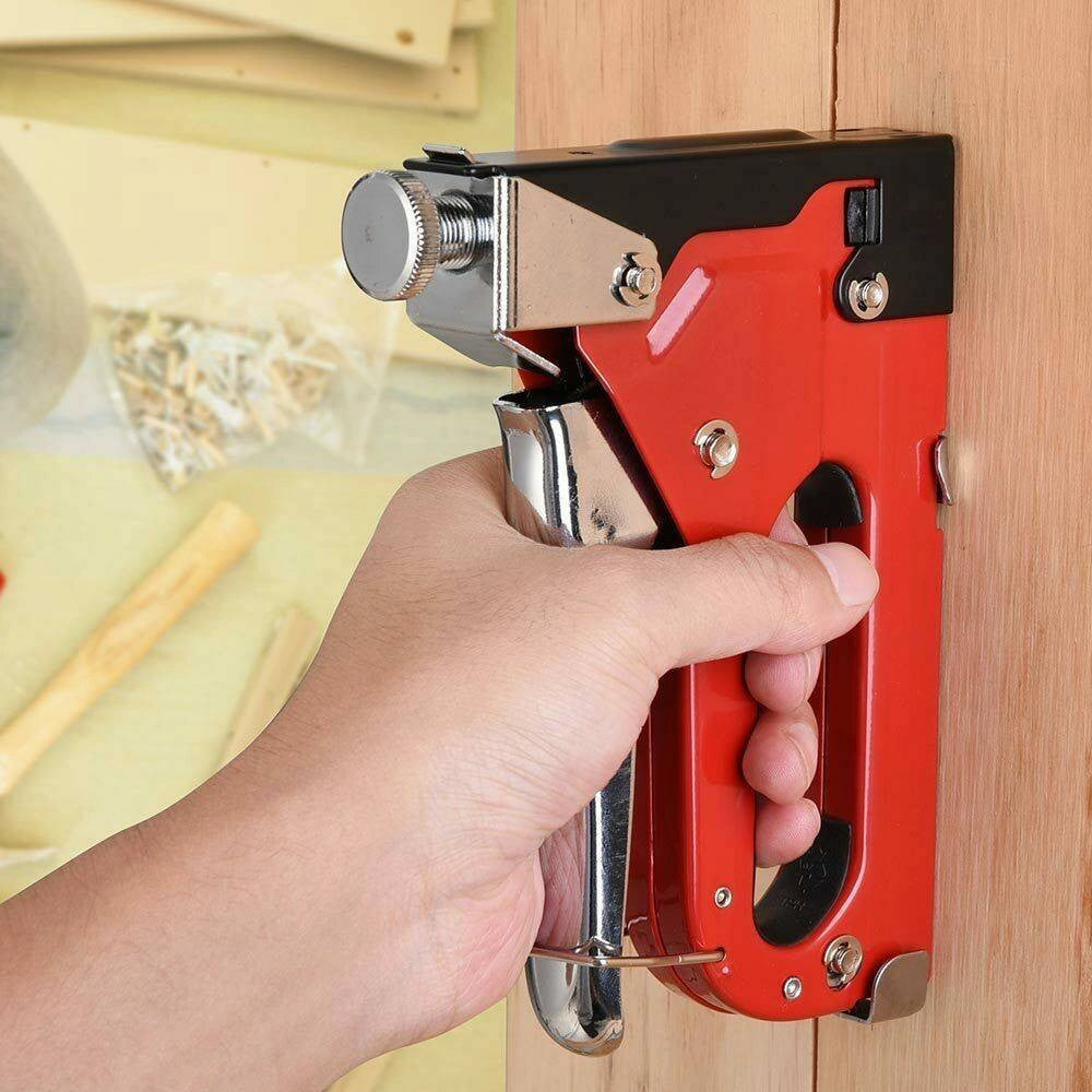 Trade Shop - Graffettatrice Chiodatrice Manuale Sparapunti Sparachiodi Spillatrice Acciaio -