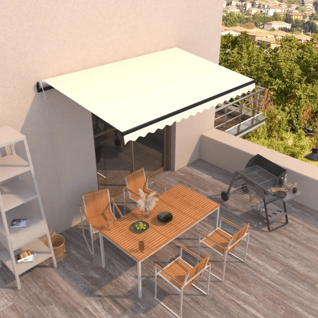 Tenda da Sole Retrattile Automatica 450x300 cm Crema 3069127